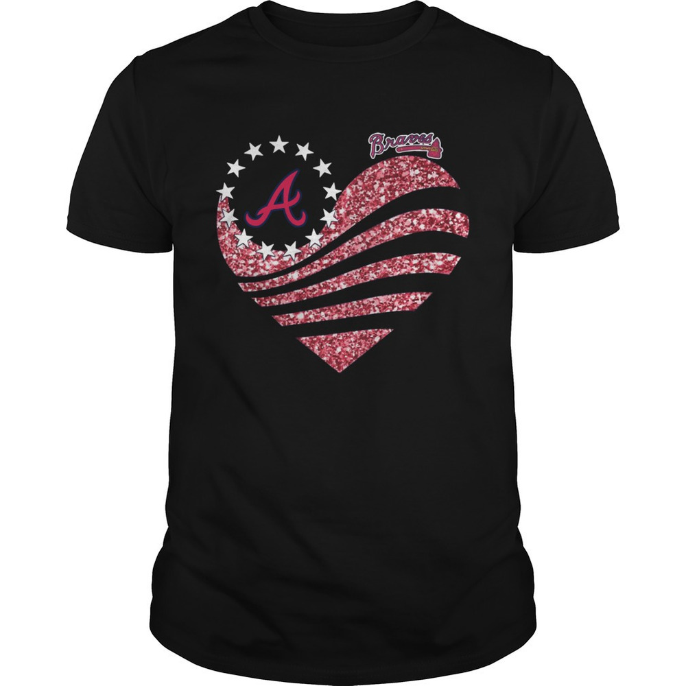 Atlanta Braves Heart Diamond Shirt